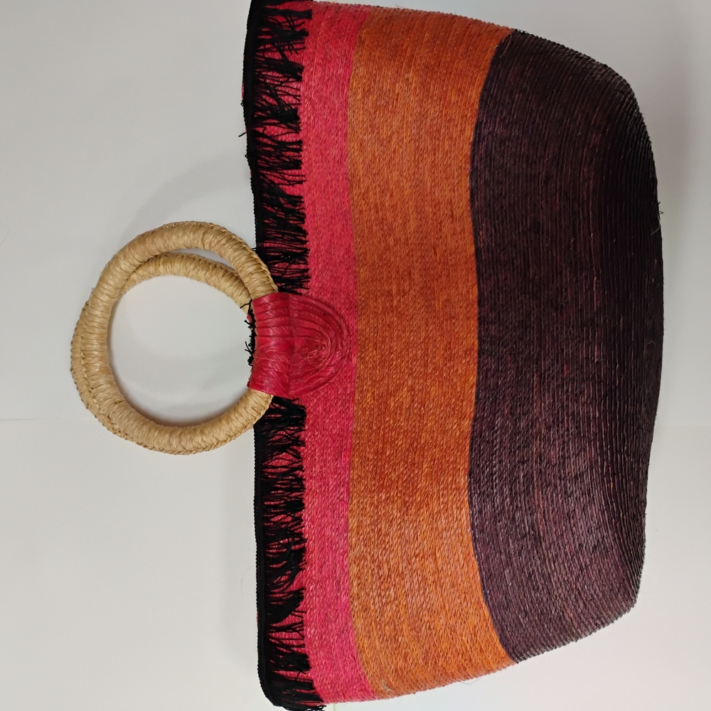 Multicolor Striped Women's Bag